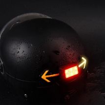 Lumières de Casque de Tour de Vélo avec Télécommande sans Fil - Feu Arrière de Bicyclette avec Clignotant pour Le Cyclisme et 6 Feux Stroboscopiques