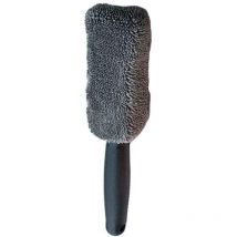 Ahlsen Mikrofaser-Reinigungsbürste für Autoräder, Felgen-Reinigungsbürste, Reifenwaschbürste, Autowäsche (grau)