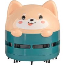 Ahlsen Mini Aspirateur de Bureau Aspirateur USB Portable pour Bureau Mini Dessin Animé Mignon Bureau Duster Swivel (Vert)
