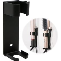 Mural Lisseur Support Porte Organisateur - Stockage en Aluminium avec Range Câbles et Autocollant - Ahlsen
