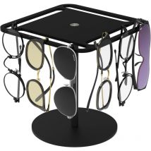 Organisateur Lunettes Noires, Support Lunettes Rotatif, Acrylique Lunettes Stand, Rangement Lunette Soleil Rotatif, Lunettes Rack Stand, Adapté aux