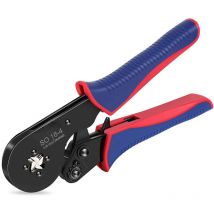 Ahlsen - Outil de sertissage de virole SO16-4 Pinces-outil de sertissage de fil à 4 côtés, outil de sertissage de fil à cliquet auto-ajustable pour