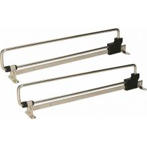 Ahlsen Pack of 2 300 mm extendable clothes rails for the wardrobe