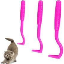 Alwaysh - Ahlsen Pedazo de removedor de garrapatas, pinzas para eliminar garrapatas y pulgas en mascotas - rosa