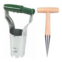 Ahlsen - Plantoir à bulbes ,Pots de Fleurs à bulbes avec plantoir , plantoir pour bulbes de Plantation, Ensemble d'outils de Jardin pour Planter des