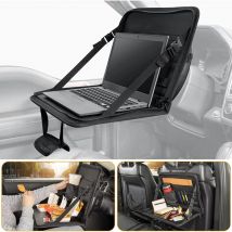 Ahlsen Plateau Volant Voiture, Table d'ordinateur Portable avec Porte-Gobelet, Organisateur de Voiture, Plateau Repas pour Voiture Pliable Réglable