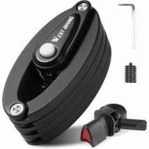 Pliable antivol velo, antivol vélo à combinaison antivol à 4 chiffres, niveau de sécurité 6, pliable antivol velo pliable très résistante, antivol