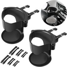 Porte Gobelet Voiture, 2 Pcs Porte-gobelet Ventilation de Voiture, Porte-gobelet réglables pour Auto pour Grille daération de Voiture, Support de