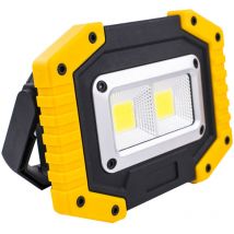 Ahlsen - Projecteur de Chantier, led Lampe de Travail Rechargeable par usb Super clair Étanche IP65 Lampe de Chantier Avec Support pour Le Camping,