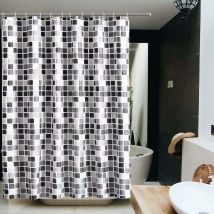 Rideau de Douche de MosaïQue Classique, Rideau de Bain Haute Qualité, Rideau de Tissu de Lavage en Polyester éTanche, Rideau de Salle de Bain