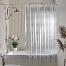 Rideau Douche Anti Moisissure, Rideau de Salle de Bain, Rideau de Douche Imperméable, Rideau de Baignoire, Rideau de Douche Séchage Rapide, Aux