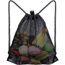 Sac à dos en Maille, Sac de plage en Maille, Sac Filet en Nylon, Sac à Dos à Cordon, Sac à Dos Plage, Sacs à Cordons Réglable, pour la natation, la