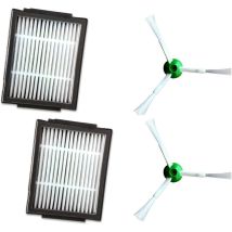 Ahlsen Set De Accesorios De Repuesto De 4 Piezas Para Irobot Roomba Serie I Irobot I7 E5 E6 Filtro, Cepillo Principal Y Cepillo Lateral Ajustables