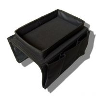 Sofa Armrest - Sofa Tray Folding Arm Storage Holder TableOxford Cloth Side Pockets for Couch (Noir) - Ahlsen