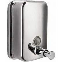 BSR - Ahlsen Stainless Steel Soap Dispenser Wall Mounted Bathroom Kitchen Soap Box Restaurant Hand Sanitizer Bottle 500ml