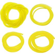 Stück Benzinschläuche, Länge 2 M, Universal-kraftstoffleitungsschlauch, Gartengeräte, Transparent, Gelb, Für Gebläse, Trimmer, Kettensäge, Rasenmäher 