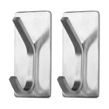 Xinuy - Ahlsen Stück selbstklebende Handtuchhaken, Wandhaken, rechteckige Haken, Klebehaken, Kleiderhaken, Kleiderhaken, ohne Bohren, für die Küche