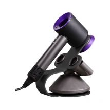 Support de sèche-cheveux pour Dyson Supersonic, support en aluminium, noir - Ahlsen