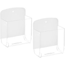 Supports De Stockage Pour Télécommandes, 2Pcs Support De Telecommande Mural, Organisateur, Boîte De Rangement - Multifonctionnel De Stockage Boîte