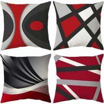 Taie d'oreiller 45x 45cm, Housse de Coussin Canapé Moderne Magnifiques Housses Coussins de Voiture Canapé Maison Décor Protecteurs (Art Moderne,