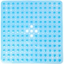 Ahlsen Tapis de Baignoire carré antidérapant Tapis de Bain et de Douche en PVC Transparent Tapis de Douche antibactérien Tapis de Bain