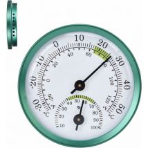 Ahlsen - Termómetro Interior Exterior Monitor de Temperatura de Pared o Superficie Temperaturas Interiores Decorativas para Piscina y Pared 58x13mm