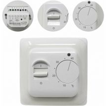 Thermostat de chaudière,Manuel Thermostat d'ambiance Chauffage au Sol Electrique avec sonde ac 220V 16A, Régulateur de Thermostat Plancher Chauffant