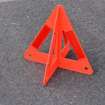 Triangle De Signalisation, Triangle de Signalisation Portable Voiture Panne d'urgence Avertissement réfléchissant la sécurité routière Panneau Stop