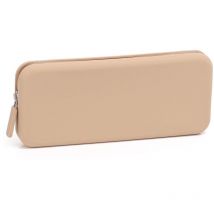 Trousse de Maquillage en Silicone, Lavable Zippée Trousse de Pinceaux Maquillage, Trousse de Toilette pour Voyage, Outils de Beauté, Pinceaux,