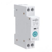 Ahlsen - Tuya WiFi Smart Circuit Breaker 32A 1P din Rail Remote Control Switch Tuya Smart Edition Three Timing Modes
