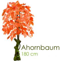 Ahorn Ahornbaum Kunstpflanze Kunstbaum Künstliche Pflanze Rote Blätter 180cm Decovego