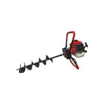 Bricoferr - Ahoyadora a Gasolina 62cc 2 Tiempos – 3 Brocas Incluidas (100 / 150 / 200 mm)