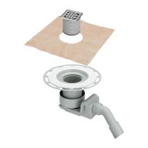 Alternative Haustechnik - Viega Advantix Badablauf 557058 dn 40/50, Kunststoff grau, mit Aufsatz