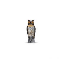 Akhuo - Ahuyentador de aves y plagas eólico con forma de búho fabricado en pvc