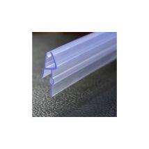 Aica Sanitaire - Aica Bath Shower Screen Door Seal Strip for 5-6mm Glass Thickness 23mm Seals Gap (Type 1) - clear