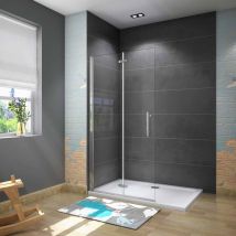 Aica Sanitaire - aica paroi de douche pliante 115x185cm en 6mm verre anticalcaire paroi pivotante et pliante