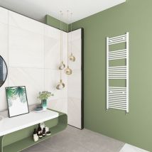 Aica Sanitaire - Aica Radiador de agua caliente secatoalla 1600 x 450 mm Blanco Calefacción
