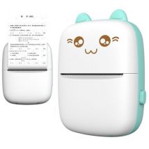 Cofi 1453 - Aide-mémoire pour imprimante d'étiquettes thermiques Mini Cat à partir d'un téléphone Bluetooth Fun Print bleu