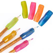 Aides à l'écriture ergonomiques pour stylos, poignées de stylo en Silicone, porte-crayon, porte-stylo (paquet de 8, paquet de 8)