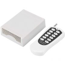 Aiducho - Commutateur rf sans Fil cc 12V Relais 12 Canaux Télécommande sans Fil rf Émetteur et Récepteur