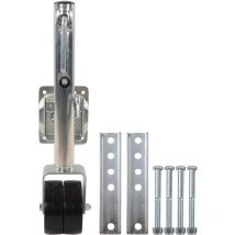 AIDUCHO Cric de Remorque à Deux Roues, 1500lb Boat RV Strengthened Lift Adjustment Double Wheel Caster Jack