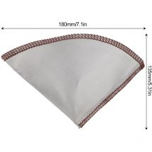 Aiducho - Filtre à Café Réutilisable En Forme De Cône, Filtre Fin En Acier Inoxydable 304, Filtre à Café Sans Papier, Maille l Pour 3 à 4 Tasses