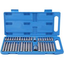 Kit D'outils De Jeu D'embouts à Douille Torx Étoile Hexagonale 40 Pièces, Entraînement 1/2 Pouces 3/8 Pouces - Aiducho