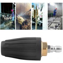 Aiducho - Nettoyeur Haute Pression Buse Turbo 3600PSI 1/4in Outil de Nettoyage à Pointe de Pulvérisation Rotative pour Nettoyer la Rouille et Les