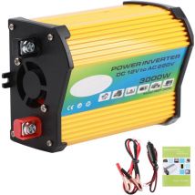 AIDUCHO Onduleur De Voiture Double Usb 300w, Convertisseur De Puissance, Adaptateur D'onde Sinusoïdale Modifiée Pour Les Voyageurs (12v À 220v)
