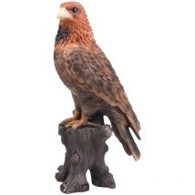 Aigle en résine sur tronc Aigle royal