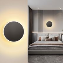 Aigostar - Apliques de Pared, 6.5W 720LM 3000K Luz Blanca Cálida, Lámpara de Pared de Interior, Lampara Pared Decorativa Para Habitaciones,