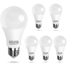 Aigostar - Bombilla led E27 Luz calida 3000K 10W, 800lm, Ángulo 280°,no regulable 5 unidades