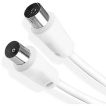 Aigostar - cable coaxial de antena de tv terrestre digital por satélite de 3 metros