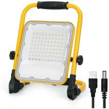 Aigostar Foco LED Bateria 50W,Foco LED Recargable Portátil ,Luz de Trabajo,Impermeable IP65,Función SOS ,Uso para Interior y exterior:Garaje,Camping,